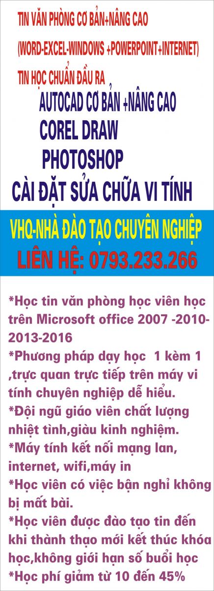 Trung tâm dạy tin học Thủy Nguyên Hải Phòng ở đâu tốt nhất ?